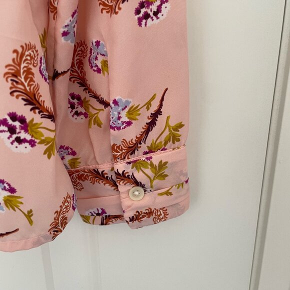 Banana Republic Blouse, Flora Patterns - Pink, Size XS - Picture 5 of 5